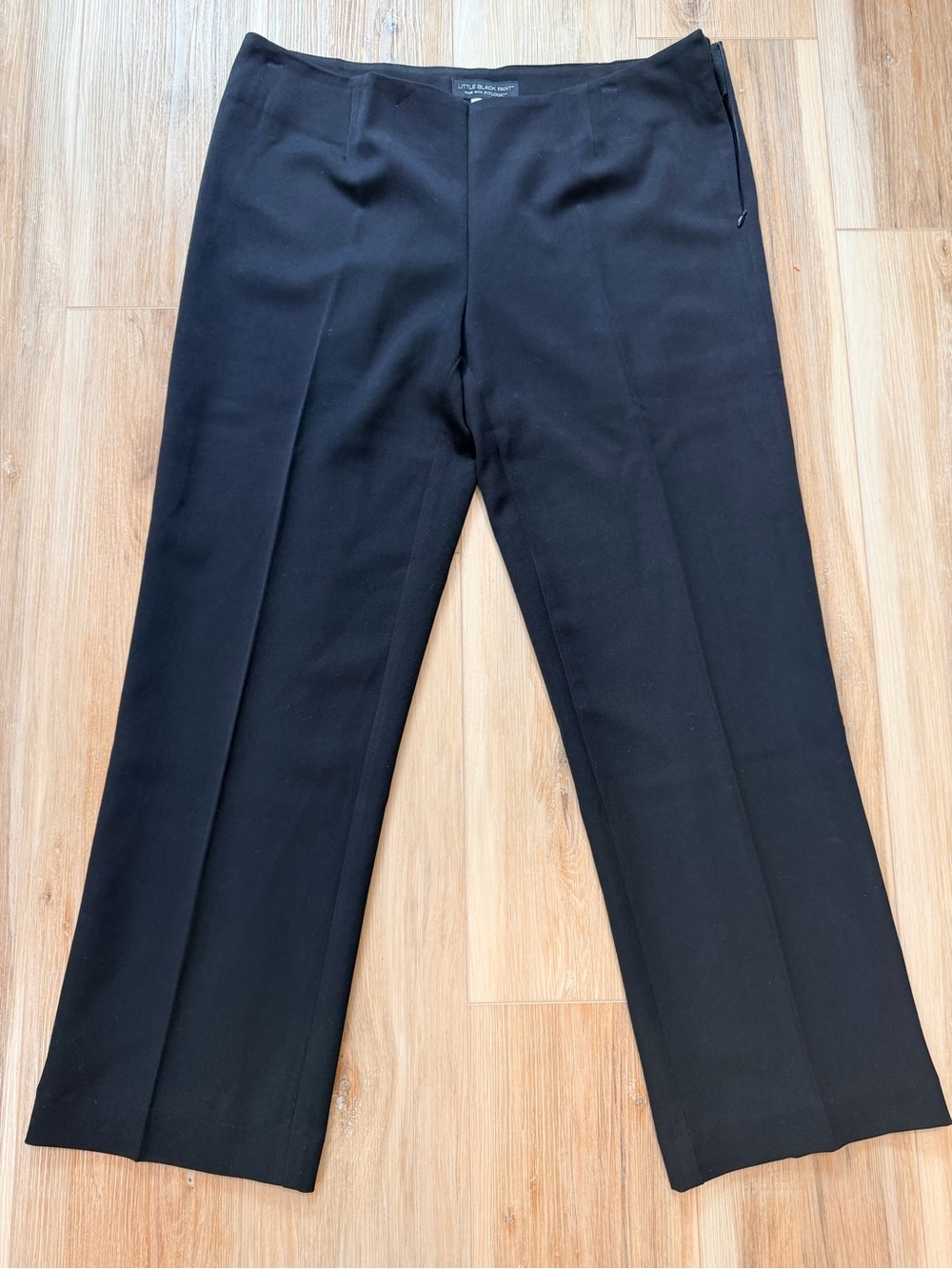 Little black pant fit logic black dress pants size 12.1 straight leg